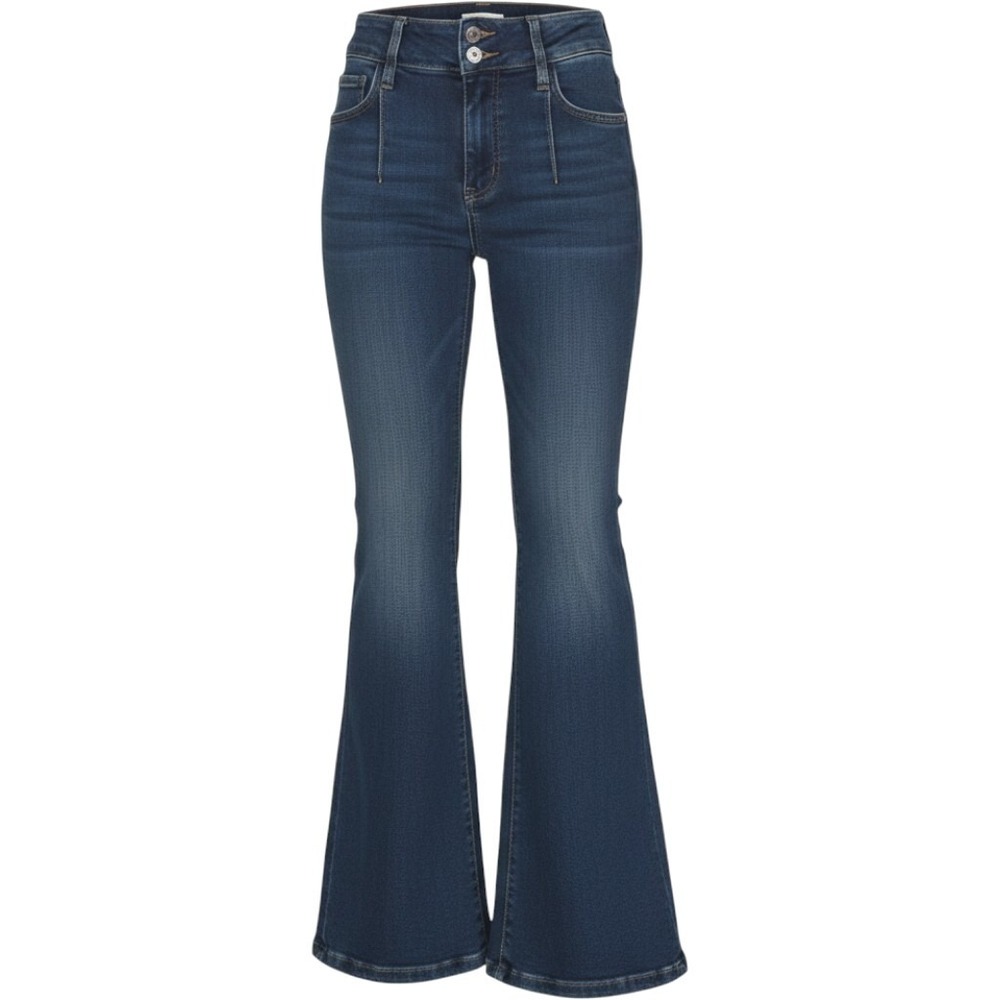 We The Free FP Jayde High Rise Flare Leg Dark Wash Jeans Size 26 26x30 Corset